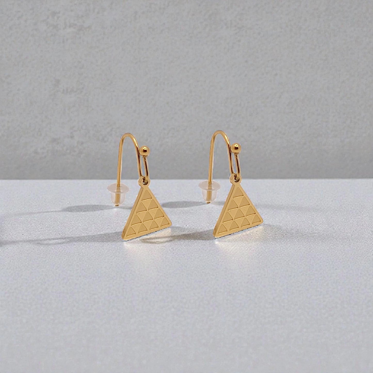 Pendientes Pintadera Triangular Gran Canaria