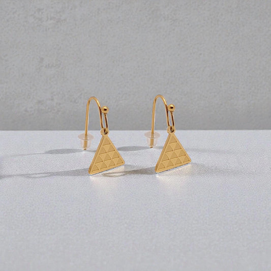 Pendientes Pintadera Triangular Gran Canaria