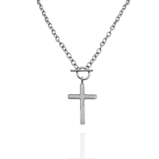 Colgante Cruz con perla