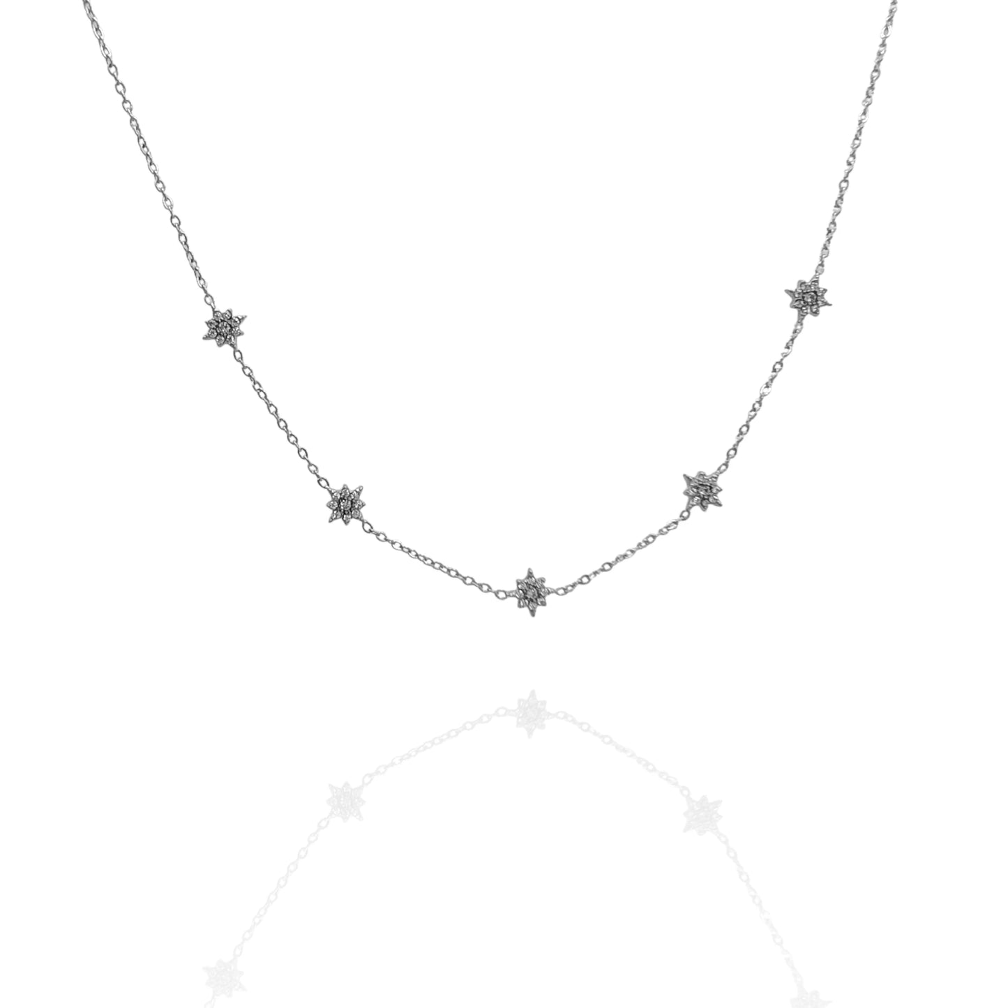 Colgante Polaris con zircones