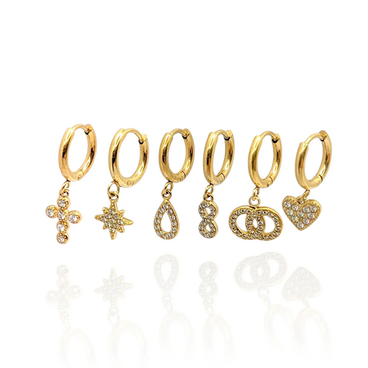 Pendientes Siman (Dorado)