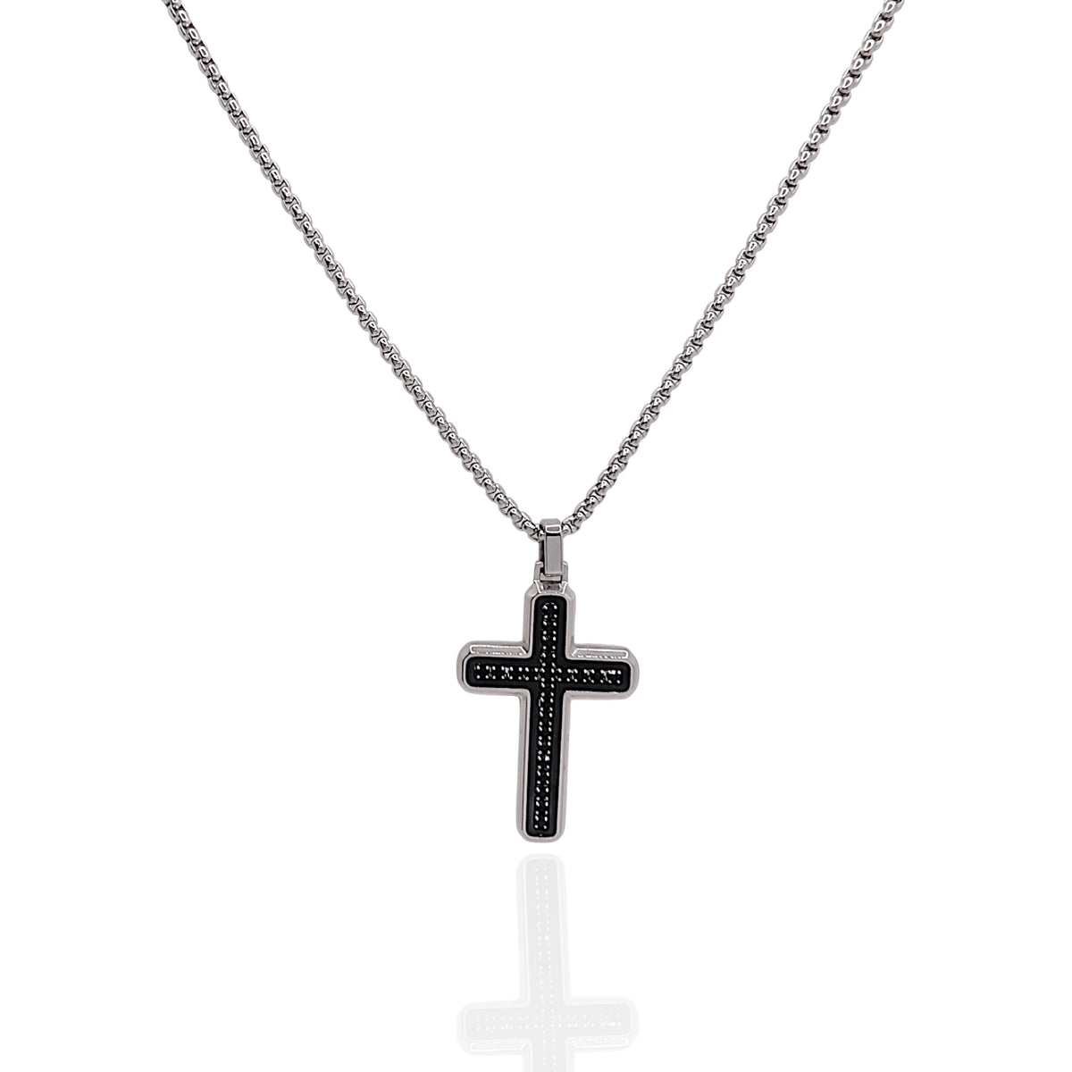 Colgante Cruz con zircones