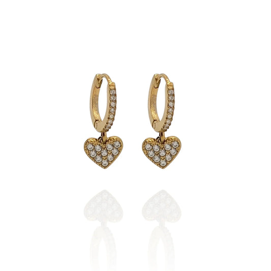 Pendiente Aros Corazon