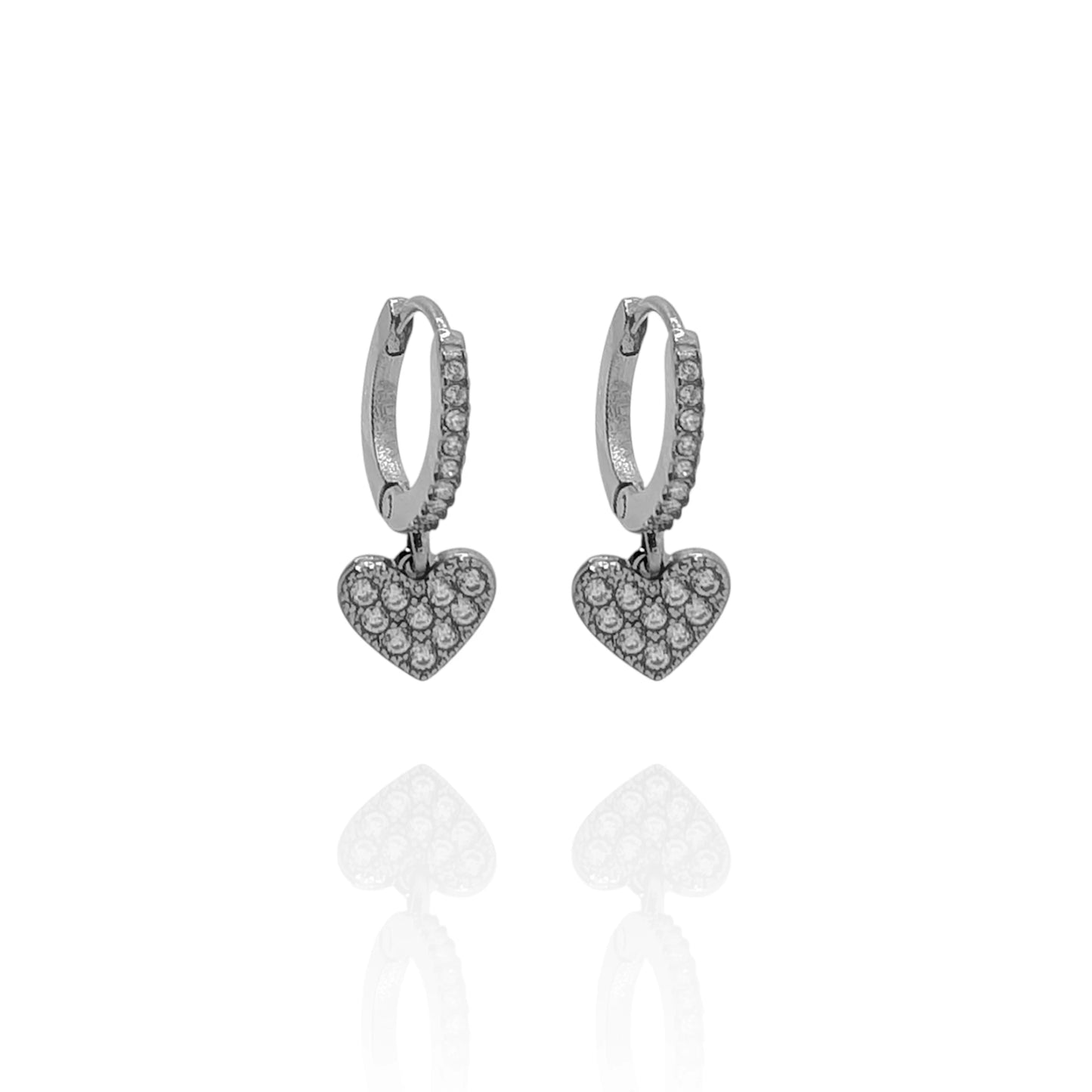 Pendiente Aros Corazon