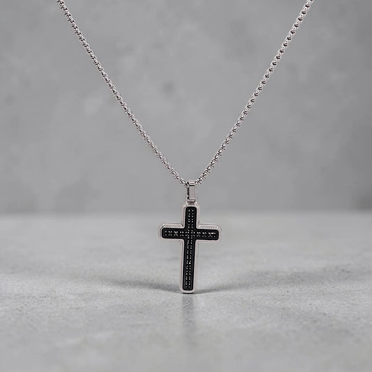 Colgante Cruz con zircones