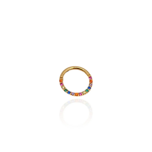 Pendiente Piercing Aros Iris