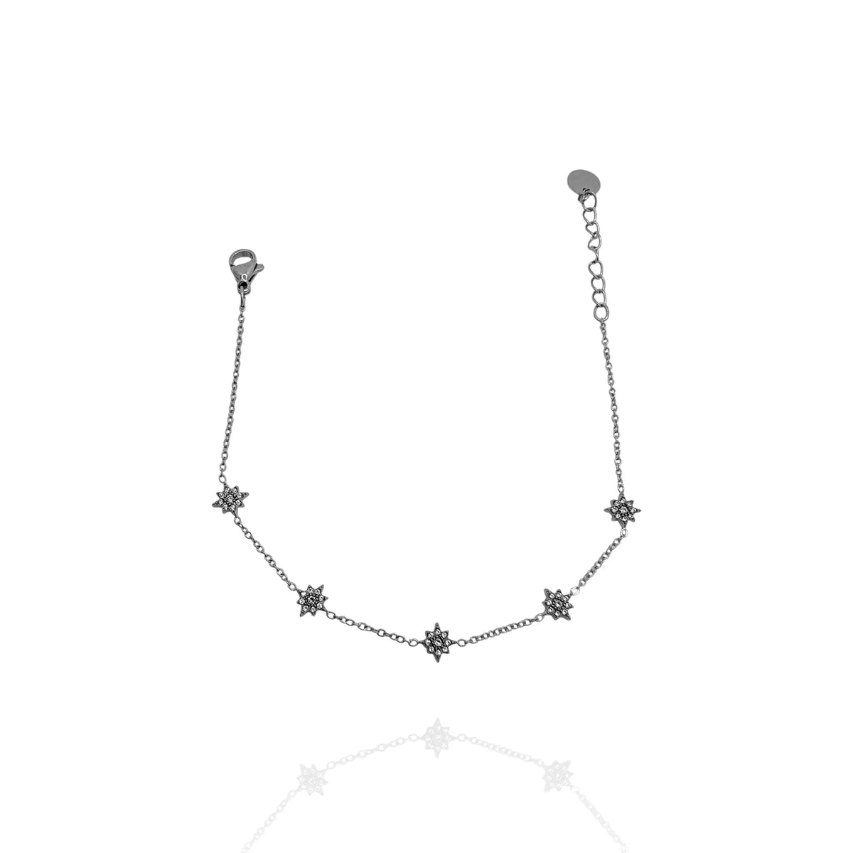 Pulsera fina Polaris con zircón
