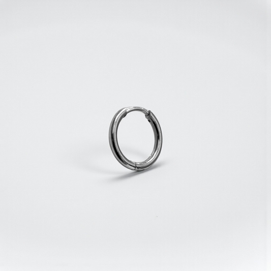 Pendiente aros en acero inoxidable (1 unidad)