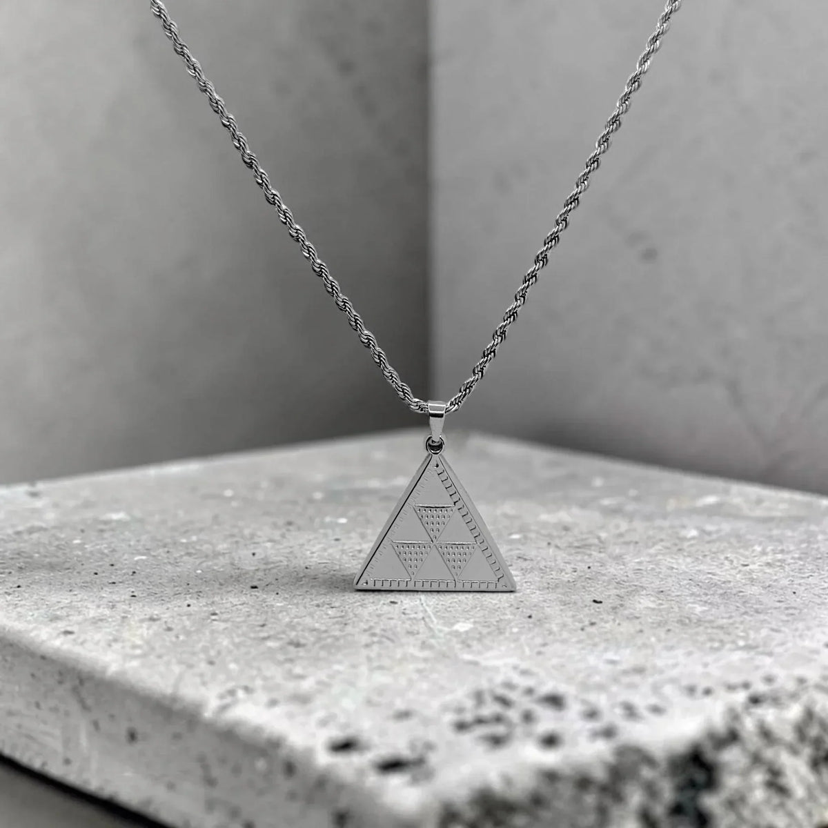 Colgante Pintadera Triangulo