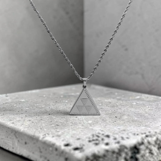 Colgante Pintadera Triangulo