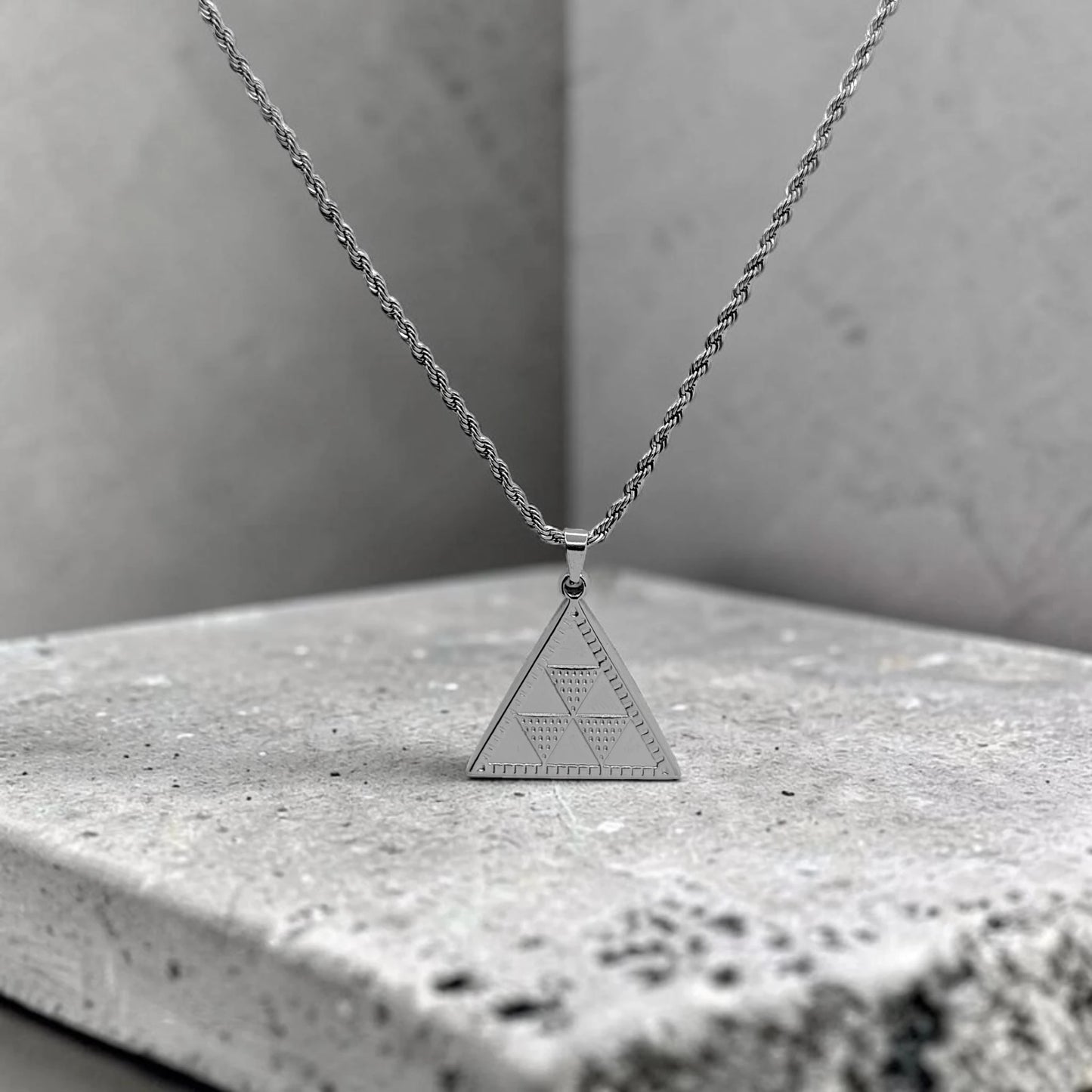 Colgante Pintadera Triangulo