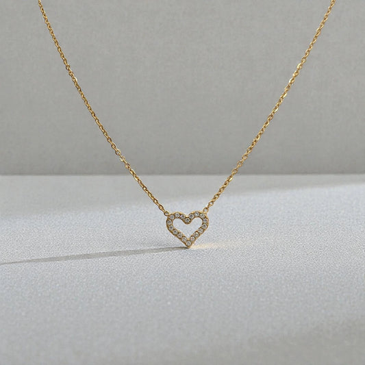 Colgante Corazon con zircones