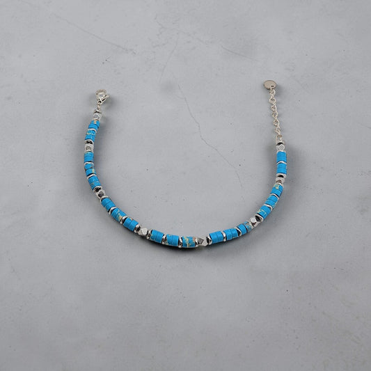 Pulsera en piedra turquesa