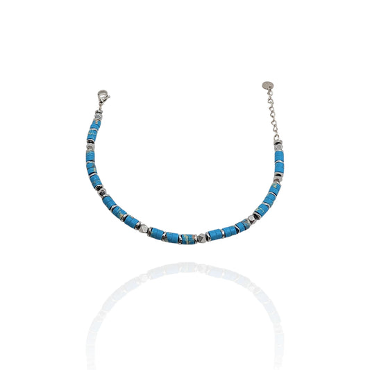 Pulsera en piedra turquesa