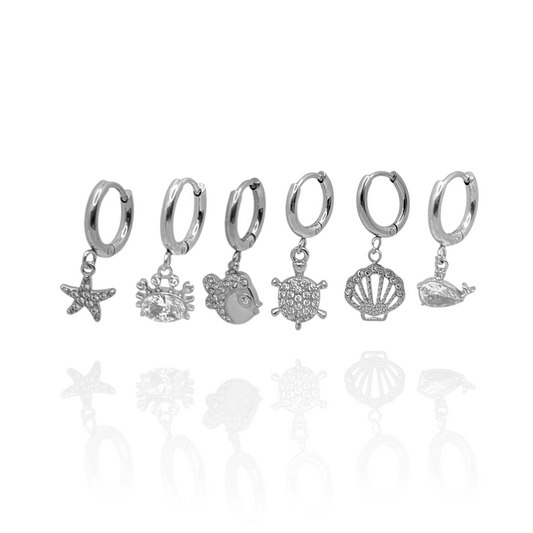 Oceania Earrings (Silver)