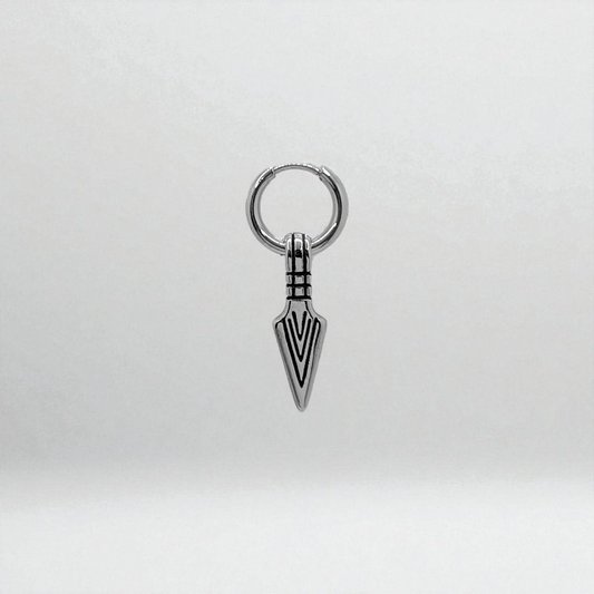 Pendiente para hombre en acero inoxidable