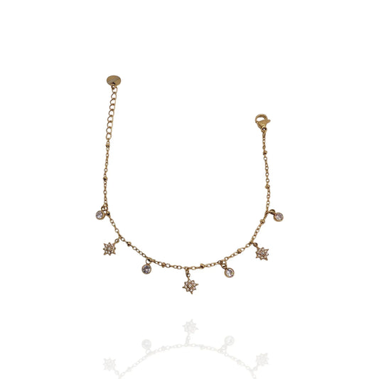 Pulsera fina Sky con zircones