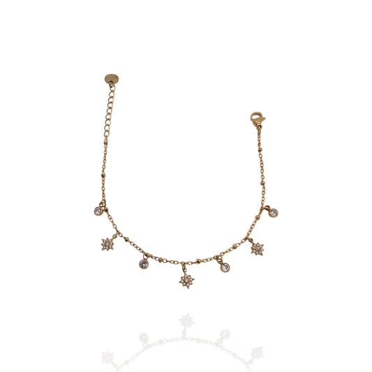 Pulsera fina Sky con zircones