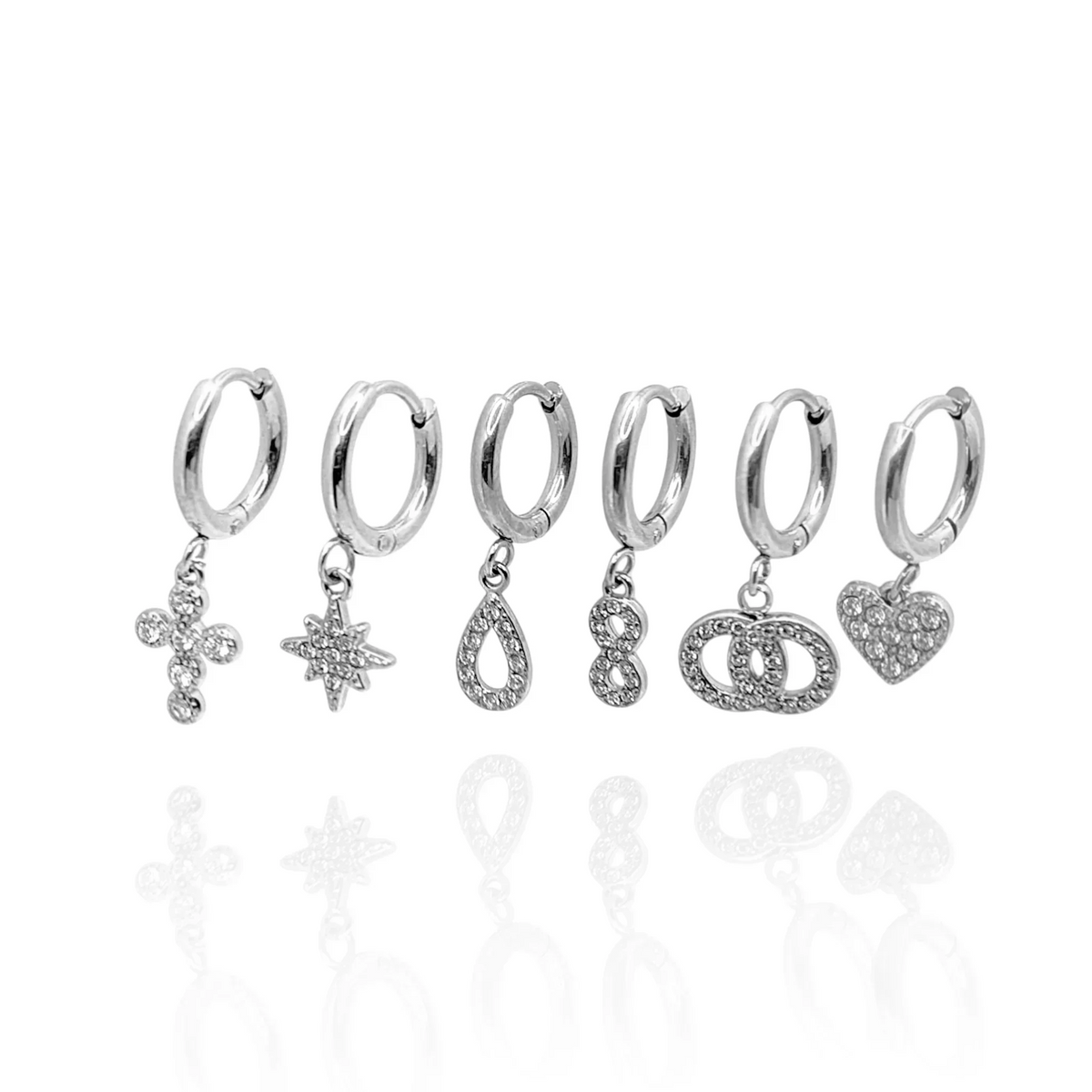 Pendientes Siman (Plateado)