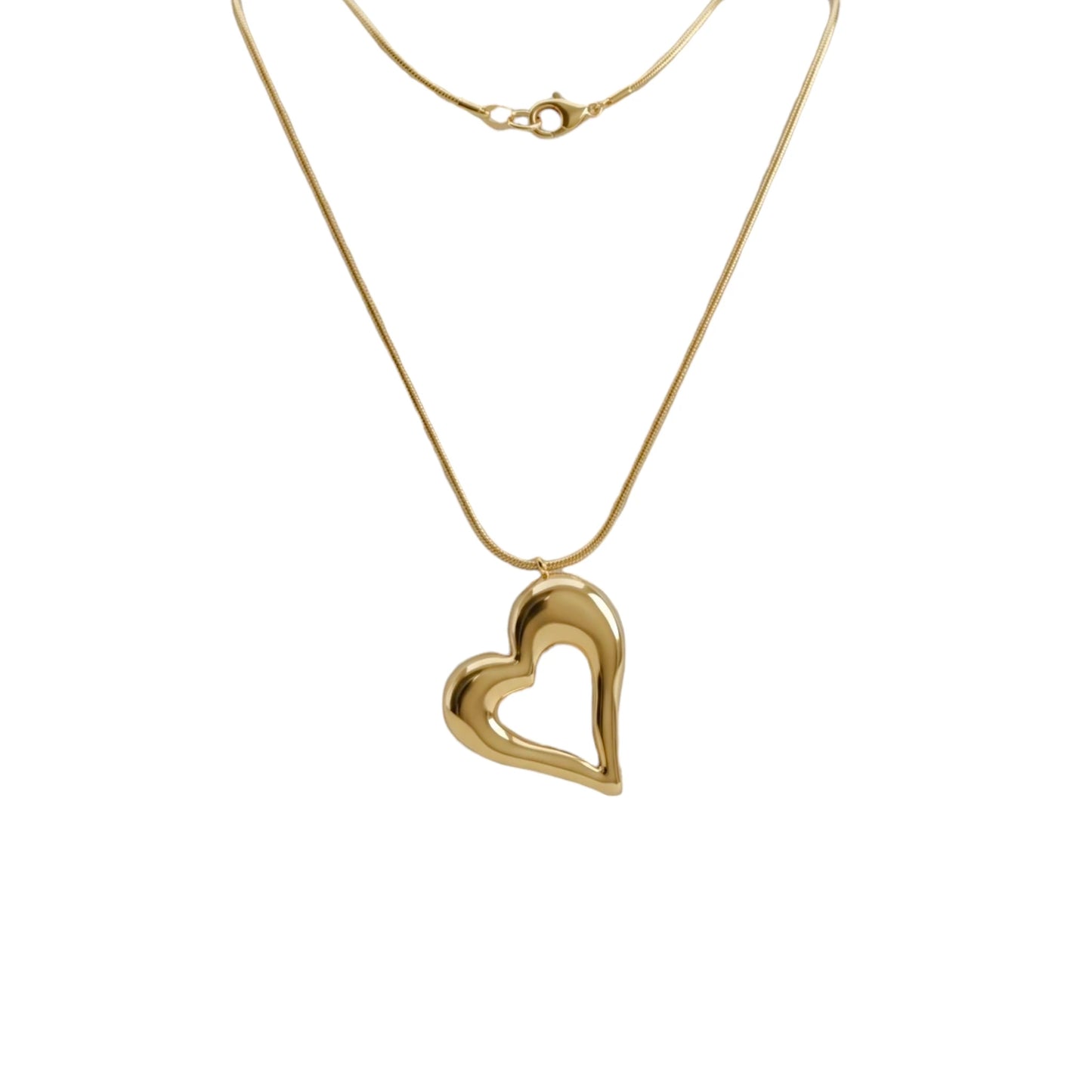 Colgante Largo 80 cm con Corazon