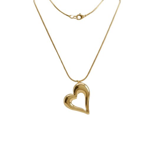 Colgante Largo 80 cm con Corazon