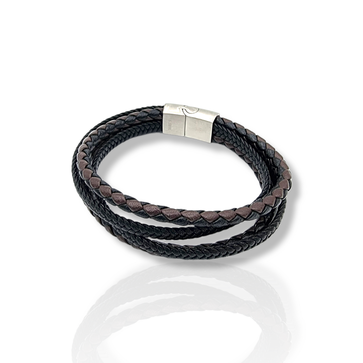 Leather Bracelet #46 (Brown)