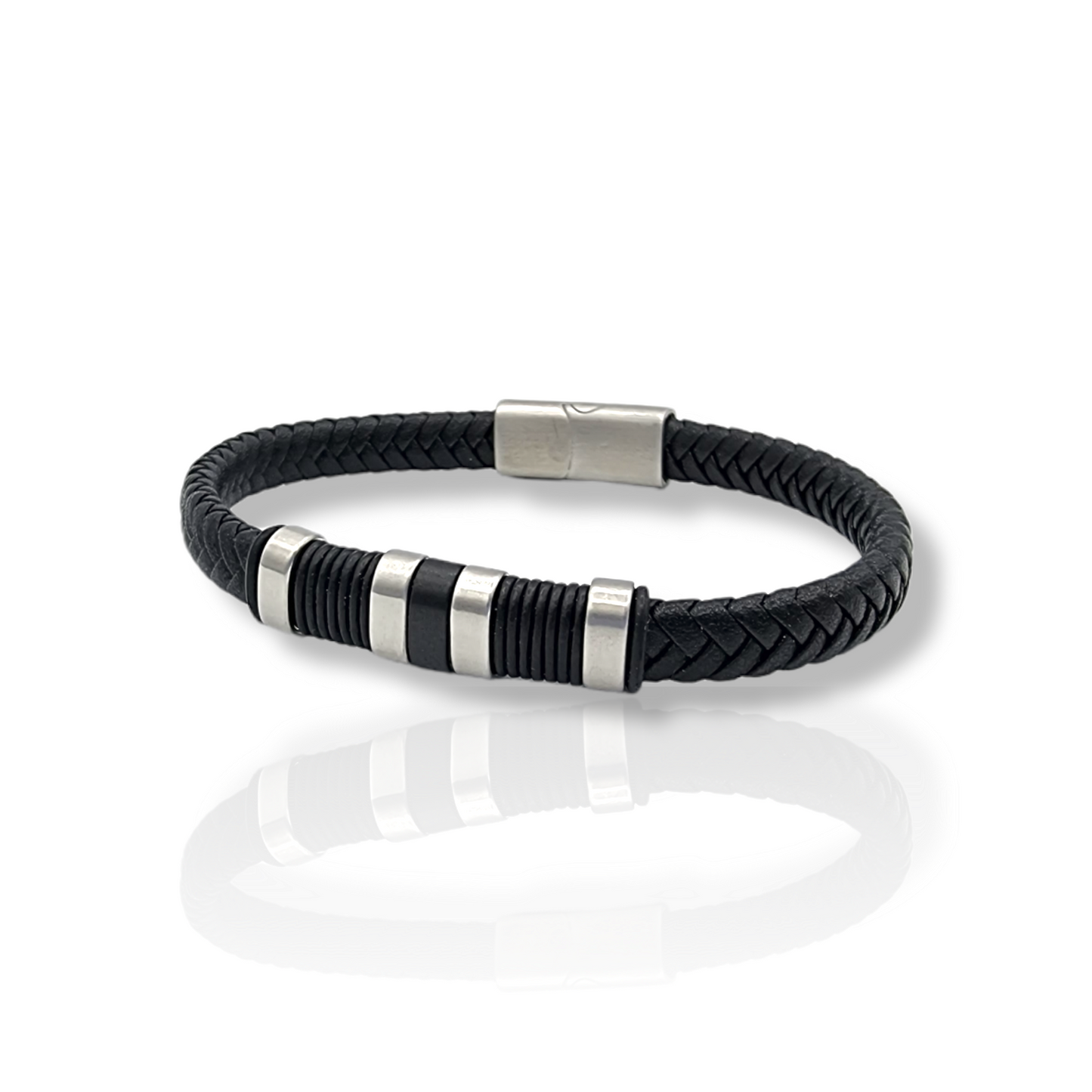 Leather Bracelet #56 (Black)