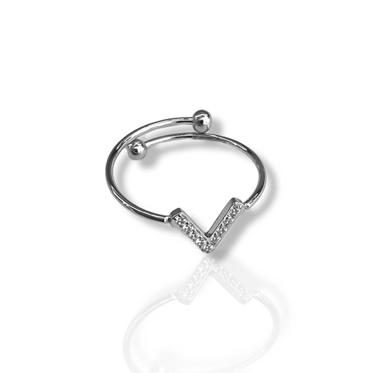 V Ring (Silver)