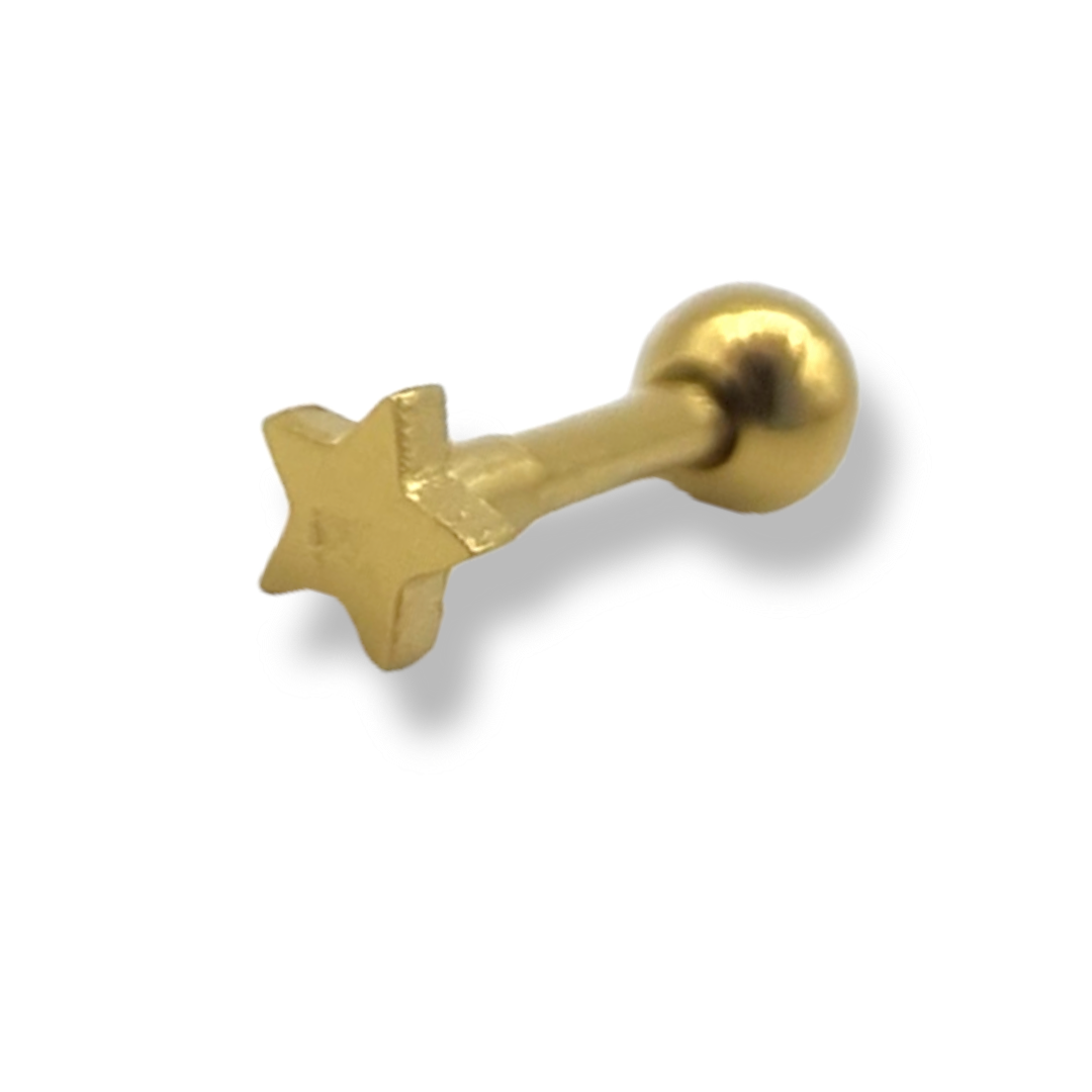 Star Piercing Earring (Gold)