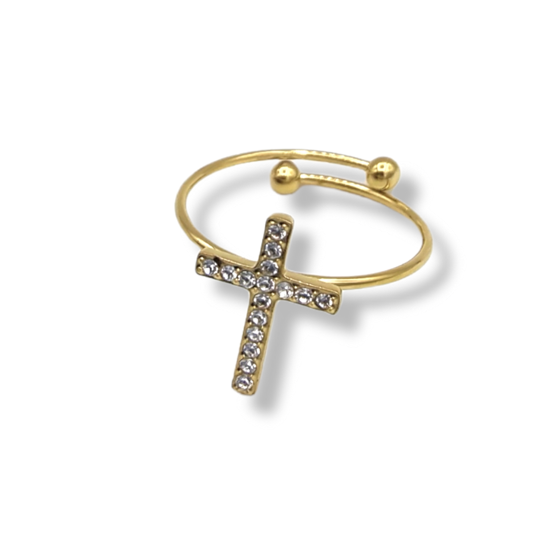 Cross Ring (Gold)