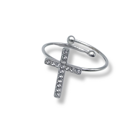 Cross Ring (Silver)