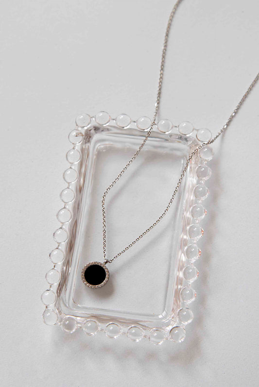 Deep Sea Necklace (Silver - Black)